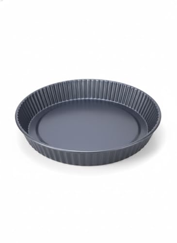 Generic Professional Round Cake Pan, Bronze Nonstick Bakeware with Ribbed Design, 28 cm Diameter, Carbon Steel Baking Tin for Layer Cakes, 30761