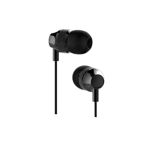 Moxom mx-ep21 wired on ear earphone with microphone - black