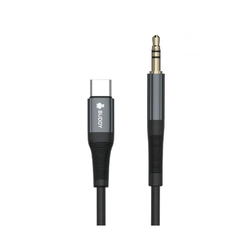 BUDDY AU50, audio adapter cable TYPE-C to 3.5 audio) 1M-Black