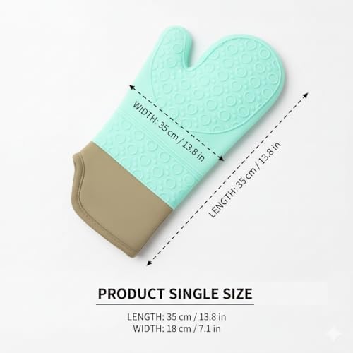 Danny Home Silicone Oven Mitt DH2765-BLUE Modern Kitchen Safety