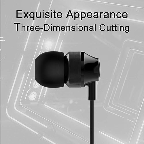 Moxom mx-ep21 wired on ear earphone with microphone - black