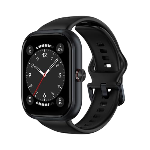HONOR Choice D4 Smart Watch (BOT-WB01), 1.85'' HD Display, Heart Rate & SpO2 Monitoring, 120+ Workout Modes, IP68 Waterproof, Smart Notifications, Sleek Lightweight Design - Black