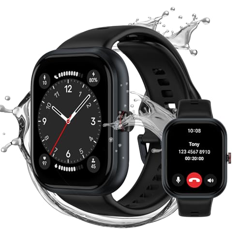 HONOR Choice D4 Smart Watch (BOT-WB01), 1.85'' HD Display, Heart Rate & SpO2 Monitoring, 120+ Workout Modes, IP68 Waterproof, Smart Notifications, Sleek Lightweight Design - Black