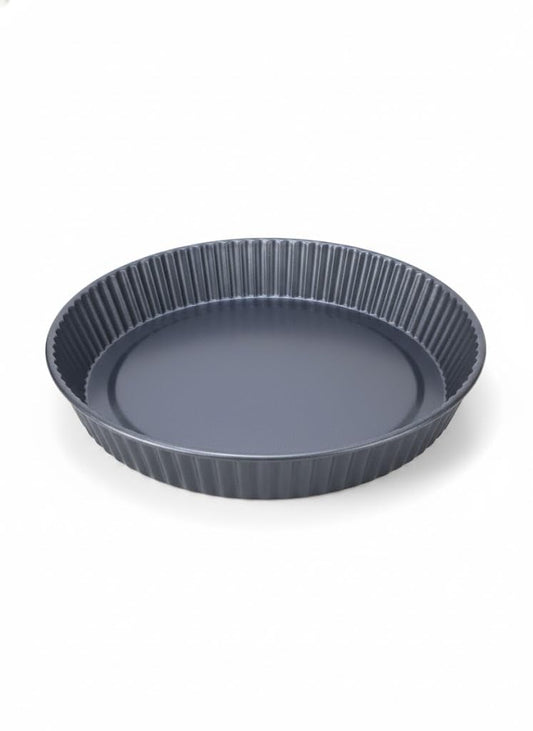 Generic Professional Round Cake Pan, Bronze Nonstick Bakeware with Ribbed Design, 28 cm Diameter, Carbon Steel Baking Tin for Layer Cakes, 30761