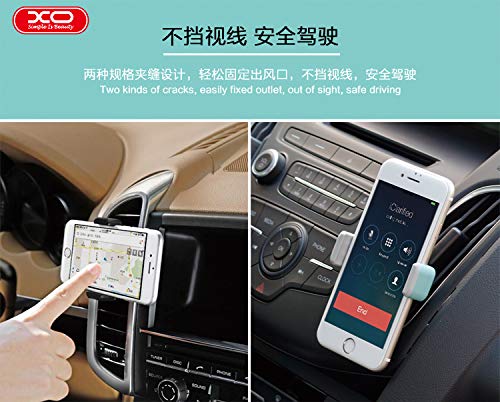 XO C8 Universal Car Phone Holder for iPhone Samsung HTC Black Berry - Black