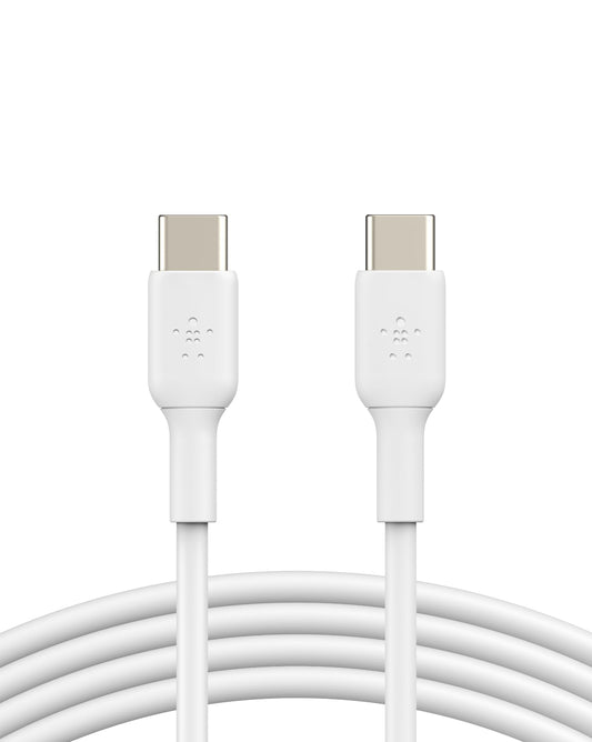 Belkin Boost Charge USB-C to USB-C Cable (USB Type-C Fast Charge Cable for Samsung, Pixel, iPad Pro and More) 1 m, White