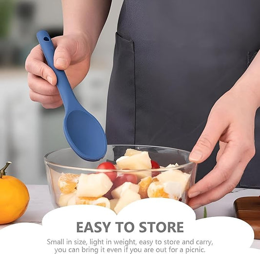 Silicone Cooking Spoon for Kitchen Use, Including Rice Spoon and Soup Ladle, Perfect for Restaurants and Home Cooking, Non-Stick Design to Prevent Food Stick, Heat Resistant and Anti-Scald