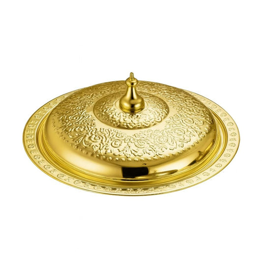 Home Care DD-826 34cm Gold Tandoori Pot Luxe Kitchen Cooking Essential, Pack of 1 - Gold