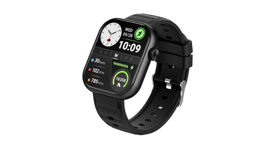 itel O20B (2.4") LCD Display Smart Watch, 480 Nits Brightness, 7 Days Battery Life, Heart Rate & Blood Oxygen Monitoring,12 months warranty, IP68 Waterproof with Multisport Modes (Black)
