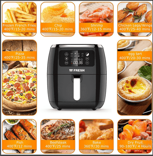 قلايه فريش 1800 وات - أسود  (AFF-180B0 500017864)